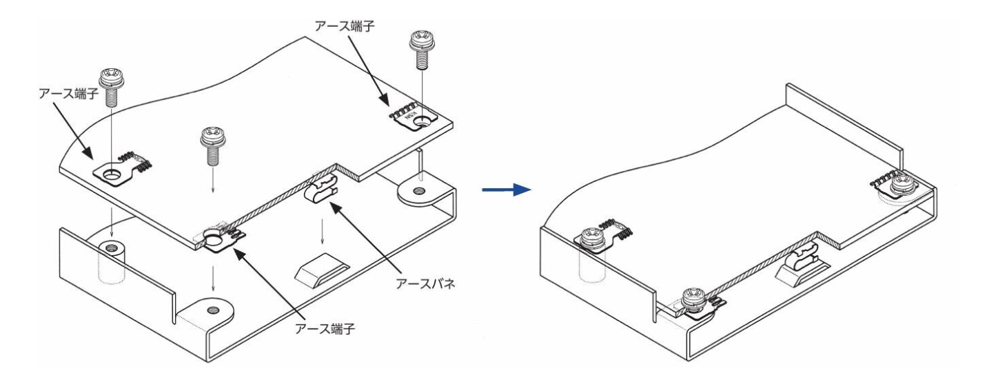 アース端子・アースバネの使用例