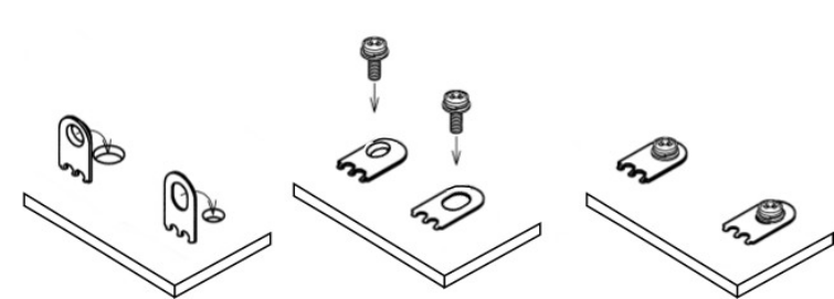 ラジアルリードテーピングのアース端子使用方法