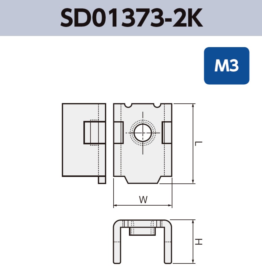 ネジ端子 (M3) SD01373-2K 基板実装用 SMT 表面実装 RoHS指令対応品