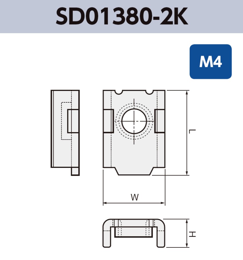 ネジ端子 (M4) SD01380-2K 基板実装用 SMT 表面実装 RoHS指令対応品