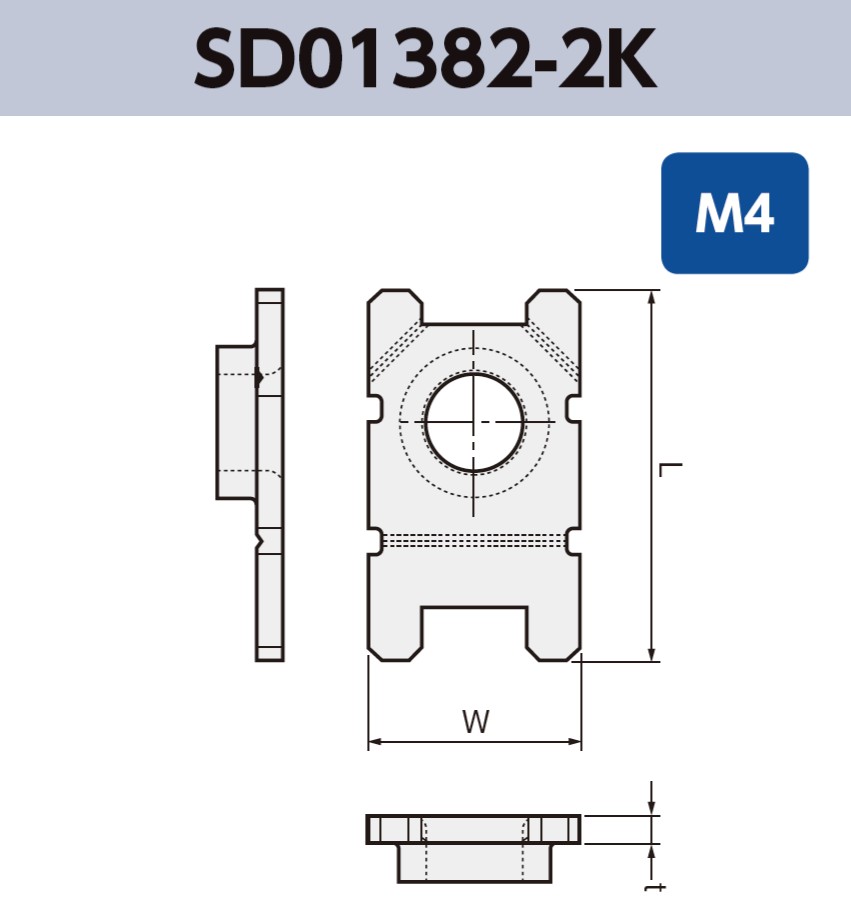 ネジ端子 (M4) SD01382-2K 基板実装用 SMT 表面実装 RoHS指令対応品