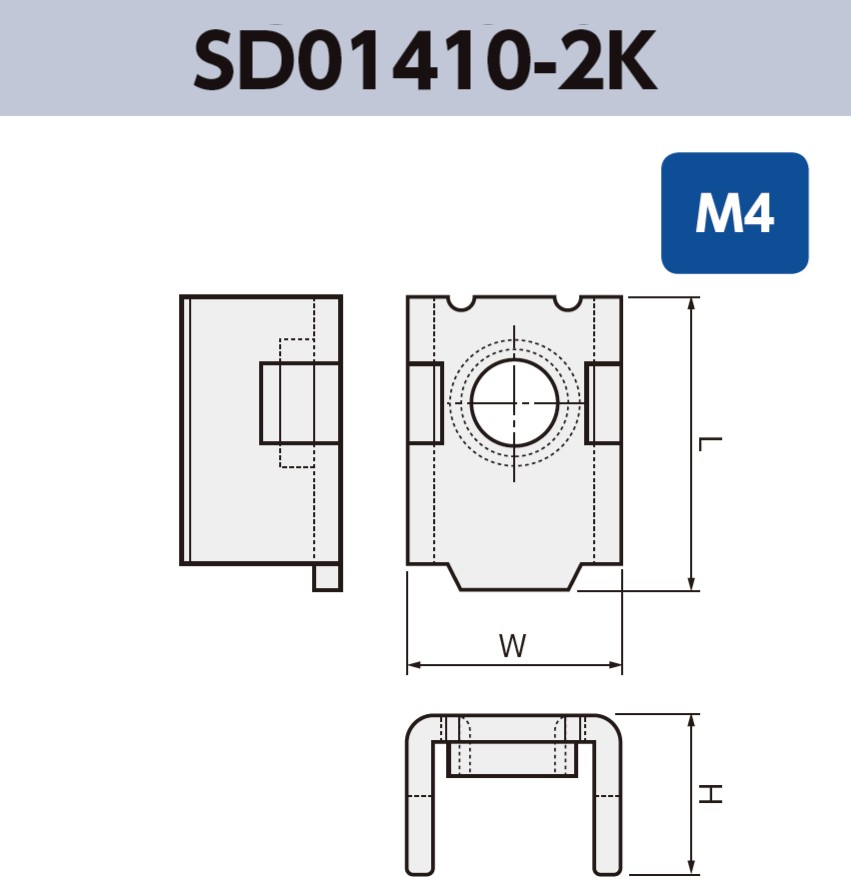 ネジ端子 (M4) SD01410-2K 基板実装用 SMT 表面実装 RoHS指令対応品