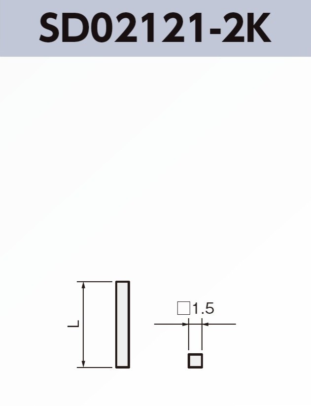 SMDバスバー SD02121-2K 基板実装用 SMT対応 RoHS指令対応品