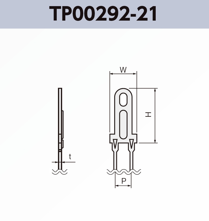チェック端子 TP00292-21 基板実装用 ラジアルリードテーピング RoHS指令対応品