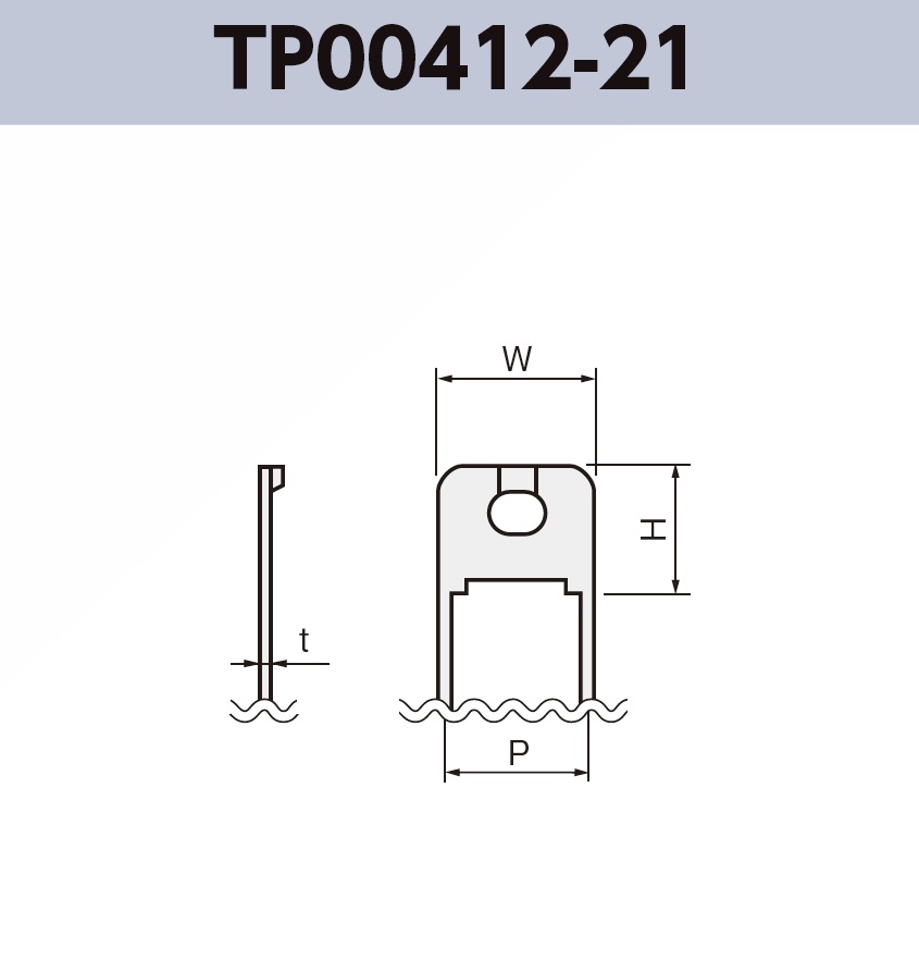 チェック端子 TP00412-21 基板実装用 ラジアルリードテーピング RoHS指令対応品