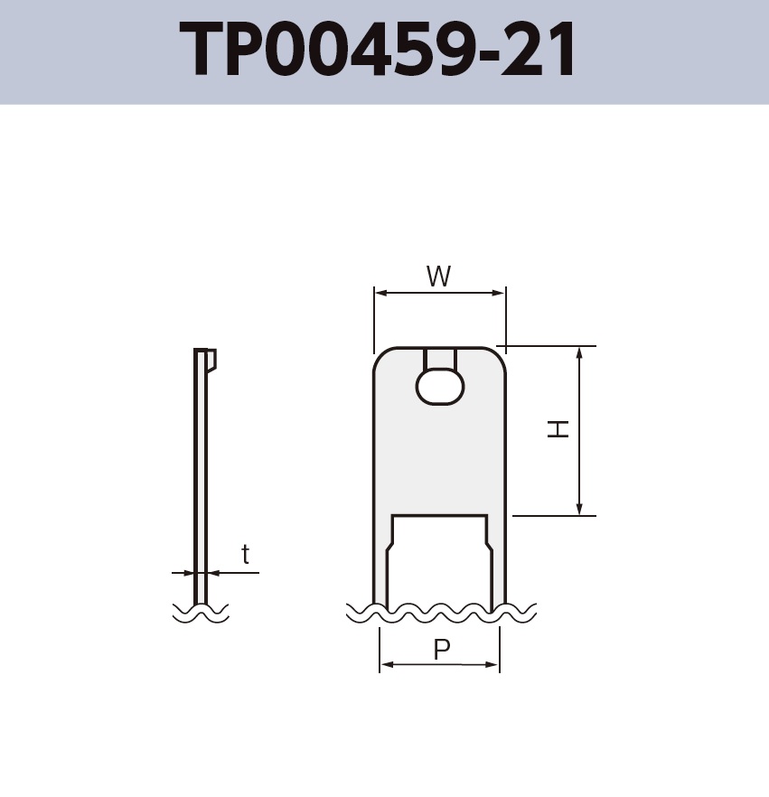 チェック端子 TP00459-21 基板実装用 ラジアルリードテーピング RoHS指令対応品